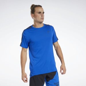 Reebok Workout Ready Tech T Shirt Herren - Blau - DE 820-FSA